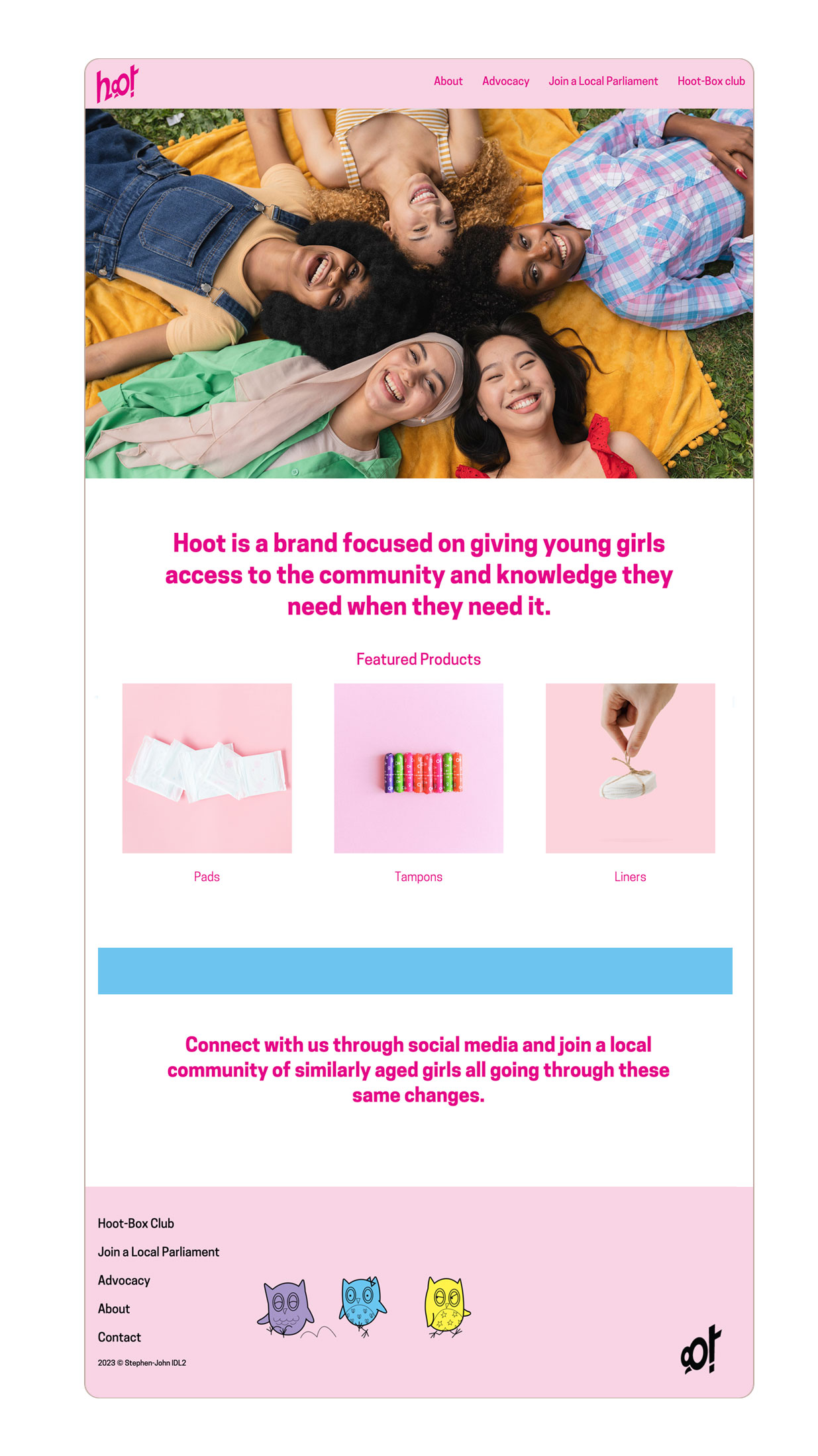 student website