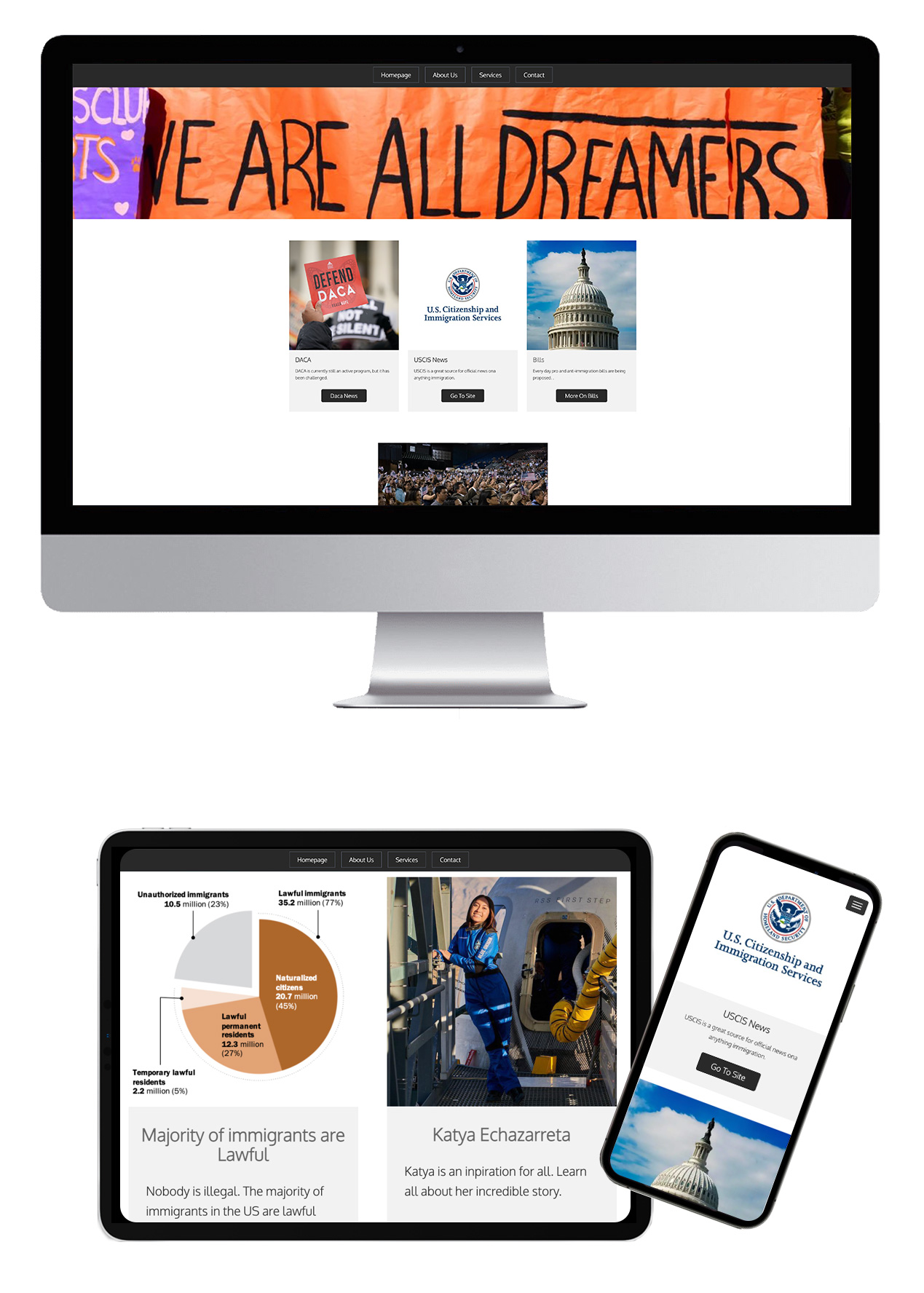 student website