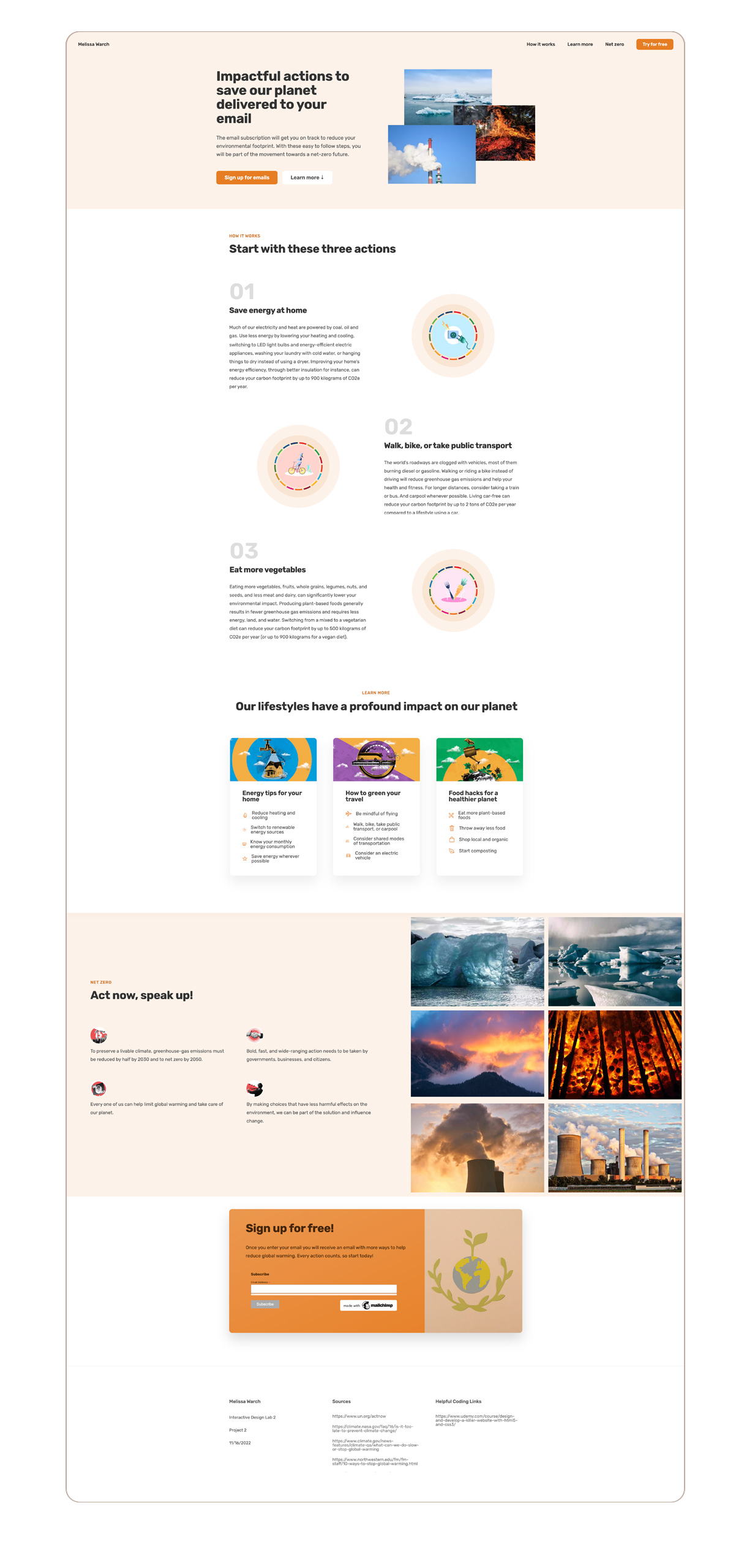 student website
